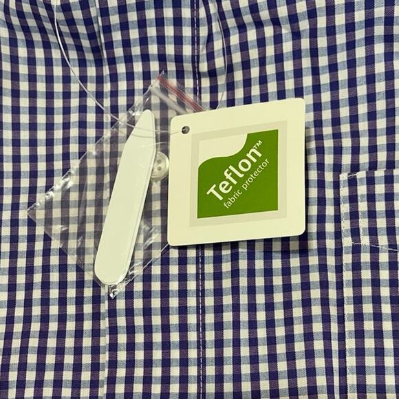 KS Signature Men's Long Sleeves Plaid Shirt Button Up Size‎ 17 Tall New - Picture 7 of 12